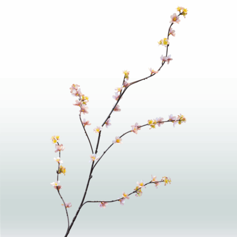 Blossom Spray Tak Donker 108cm - Roze