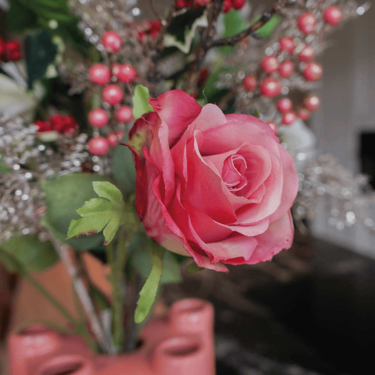 Zijdenboeket Silky Winter Glow - Afbeelding 5