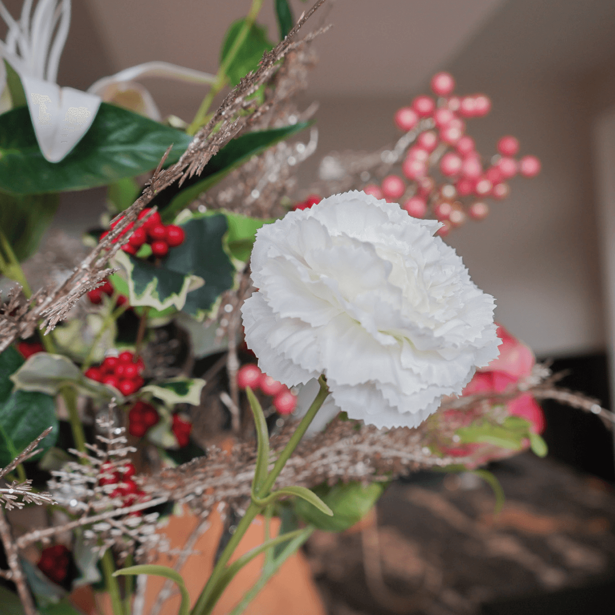 Zijdenboeket Silky Winter Glow - Afbeelding 6