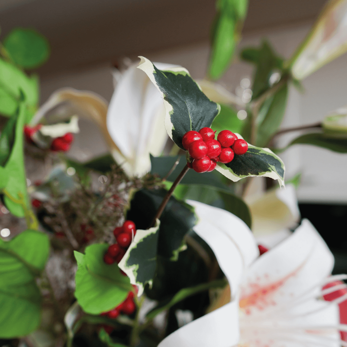 Zijdenboeket Silky Winter Glow - Afbeelding 4