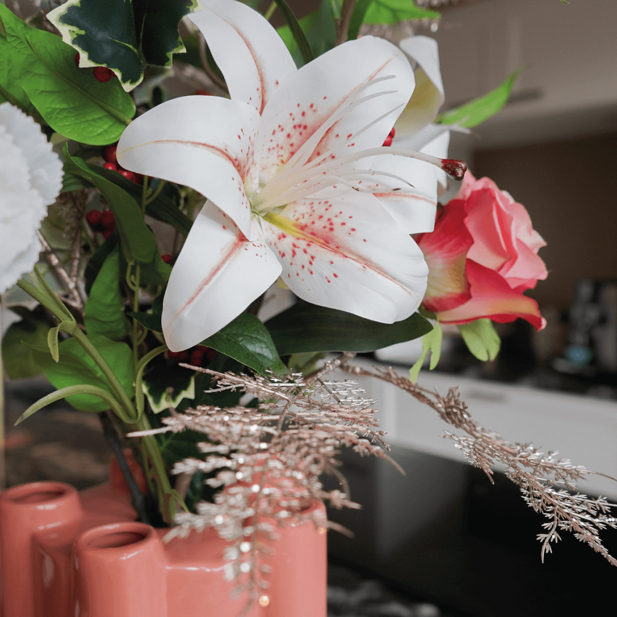 Zijdenboeket Silky Winter Glow - Afbeelding 7