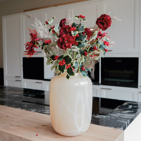 Zijdenboeket Silky Winter Rouge