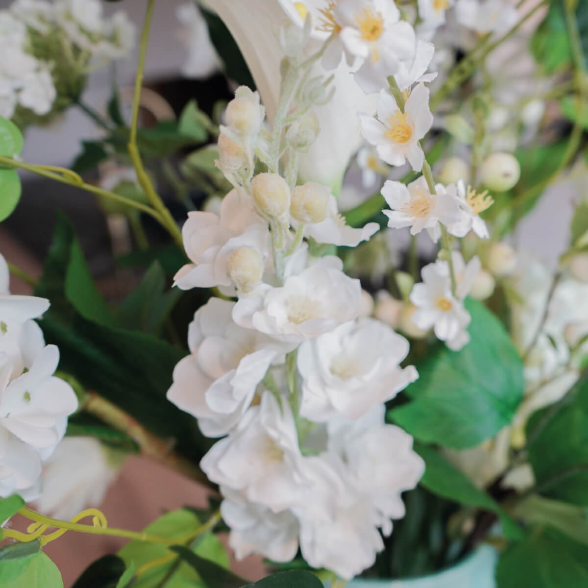 Zijdenboeket White Essence - Afbeelding 4